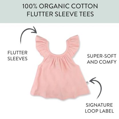 Eco-Friendly Multipack Puff Sleeve T-Shirts for Infants and Toddlers - Image 3