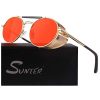 Gold Frame Red Uv400 Lens(non Polarized)