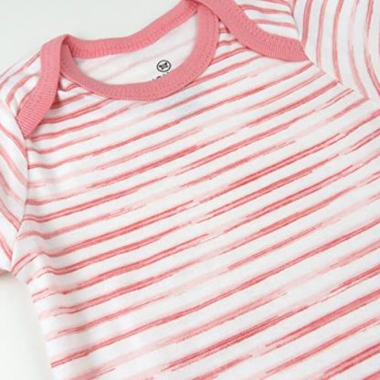 Unisex Baby 3-Pack Short Sleeve Bodysuits in 100% Organic Cotton - Image 2