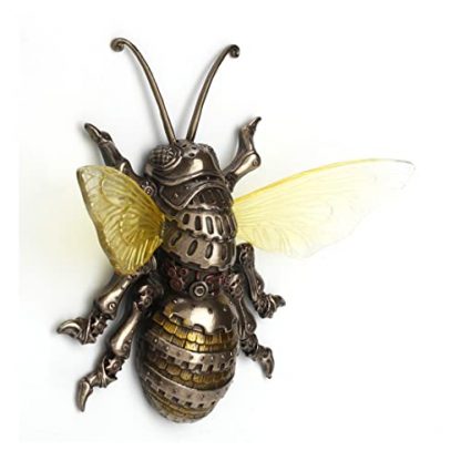 Antique Bronze Steampunk Bumblebee Wall Art Sculpture - Image 2