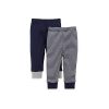 Navy Solid/Stripes 2-pk