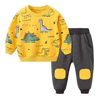 Little Dinosaur Print Toddler Boys' Clothing Set