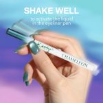 Chameleon Teal Liquid Eyeliner - Glitter Metallic Finish - Image 4