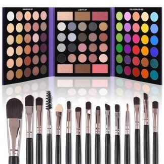 Vibrant Eyeshadow Palette & Brush Set, 86-Color
