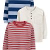 Ivory Space Dye/Maroon Stripe/Navy Rugby Stripe