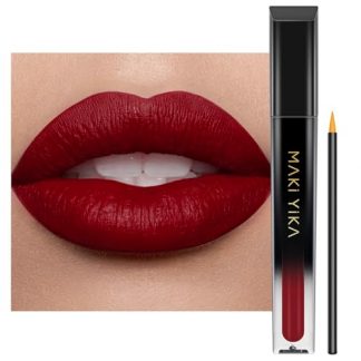 Dazzling Dark Red Matte Lipstick - Long-Lasting, Transferproof and Cruelty-Free