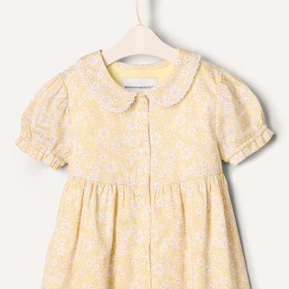 Charming Collared Dress with Ruffle Trim - Image 5