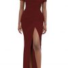 Burgundy Bridesmaid Dress for Women