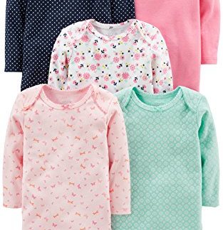 Precious Bundle of Baby Girls' Long-Sleeve Bodysuits, Pack of 5