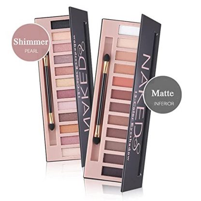 Dual Pack 12-Color Eyeshadow Palettes - Matte & Shimmer - Image 2