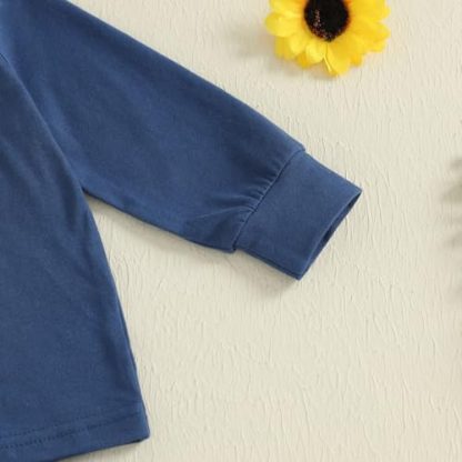 Charming Toddler Boy's Embroidered Sweatshirt and Casual Pants Set - Image 6