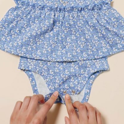 Baby Girls' Soft Cotton Sleeveless Bodysuit Dress, Pack of 3 - Image 6