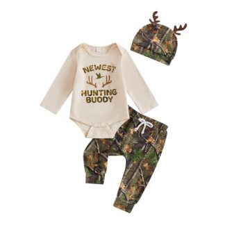 Cozy Newborn Boy's Hunting-Themed Outfit Set