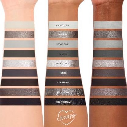 Smokey Silver Eyeshadow Palette: High-Pigment, Long-Lasting, Matte & Metallic - Image 3