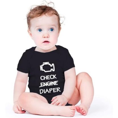 Fun Mechanic-Inspired Baby Bodysuit - Image 2