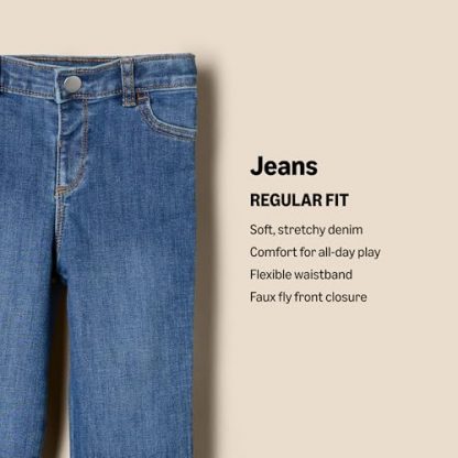 Essential Comfort Straight Fit Jeans for Baby Boys - Image 3
