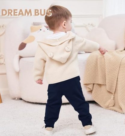 Trio of Soft Cotton Jogger Pants for Toddlers - Image 3