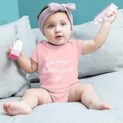 "Charming Daddy's Little Girl" Baby Bodysuit - Image 3