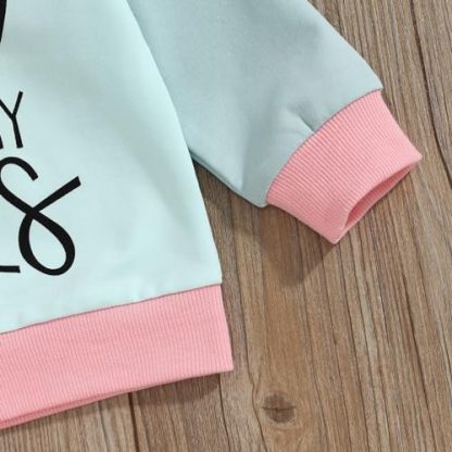 Trendy Toddler Girl's Contrast Color Outfit Set for Fall & Winter - Image 6