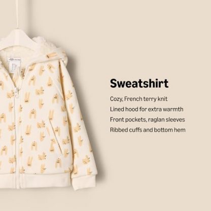 Unisex Baby Zip Hoodie Sweatshirt for Tiny Trendsetters - Image 2
