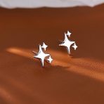 Romantic Starlight Sterling Silver Stud Earrings - Image 5