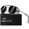 Silver Frame Grey Polarized Lens