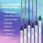 Chameleon Teal Liquid Eyeliner - Glitter Metallic Finish - Image 5