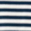 Ivory Navy Stripe