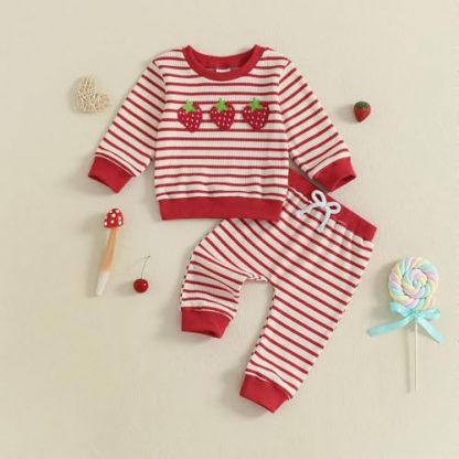 Cozy & Adorable Toddler Girl's Fall Outfit Set with Sweet Sayings - Image 5