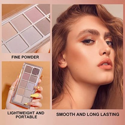 10-Color Matte Eyeshadow Palette: Cement Edition - Image 3