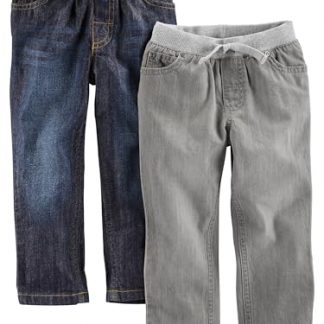 Toddler Boys' Twin-Pack Denim Pull-On Pants