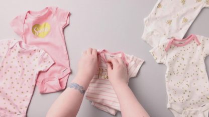 Charming 5-Pack Short Sleeve Baby Girl Onesies - Image 7