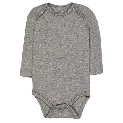Soft and Sustainable 5-Pack Long Sleeve Bodysuits for Infant Baby Boys - Image 3