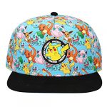 Youth Light Blue Snapback Cap with Animated Characters - Image 2