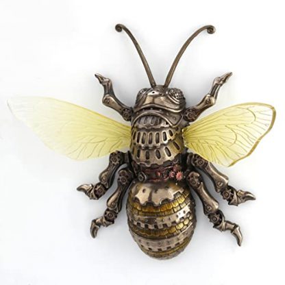 Antique Bronze Steampunk Bumblebee Wall Art Sculpture - Image 6