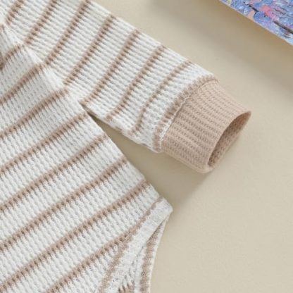 Snug & Stylish Striped Baby Boy Outfit Set - Image 6