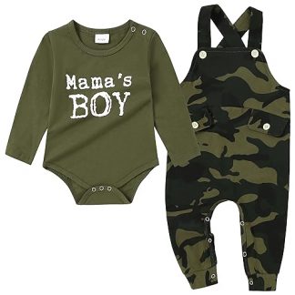 Cozy Newborn Baby Boy Striped Romper and Top Set for Fall and Winter