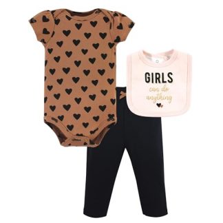 "Cotton Hearts" Unisex Baby Outfit Set