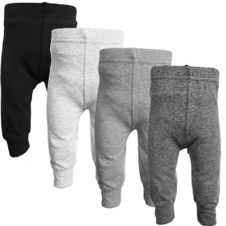 Cozy Cub Unisex Cotton-Spandex Pants for Infants and Toddlers