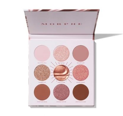 Luxurious Foiled Artistry Eye Palette - Matte, Shimmer, & Foil Finishes in Mauve & Pink