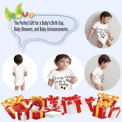 "Every Pup's Companion" Baby Bodysuits - Funny Cotton Rompers for Newborns & Toddlers - Image 5