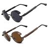B0 2pcs Black Frame Gray Lens + Brown Frame Brown Lens