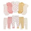 Yellow Butterfly Ribbed 10 Pieces