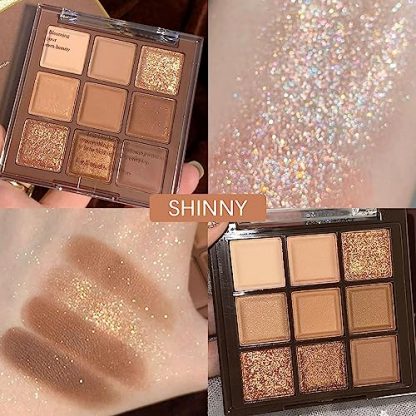 Neutral & Nude Eyeshadow Palette - Long-Lasting & Blendable - Image 6