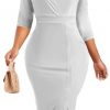 V Neck/White