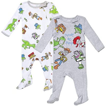 Adorable Animated Characters Baby Sleep 'N Play Coveralls (2 Pack)