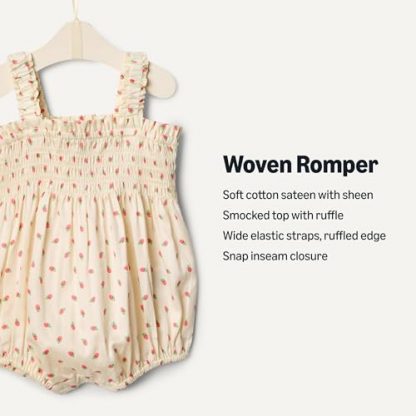 Luxurious Cotton Sateen Sleeveless Romper for Baby Girls - Image 2