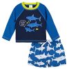 Blue and White Sharks