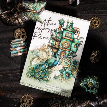 Vintage Steampunk Sticker Collection - 120 Pieces - Image 5