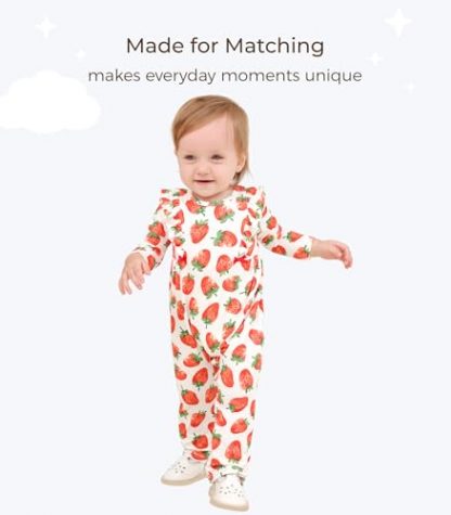 Charming Bamboo-Blend Baby Girl Jumpsuit with Ruffled Details - Image 3